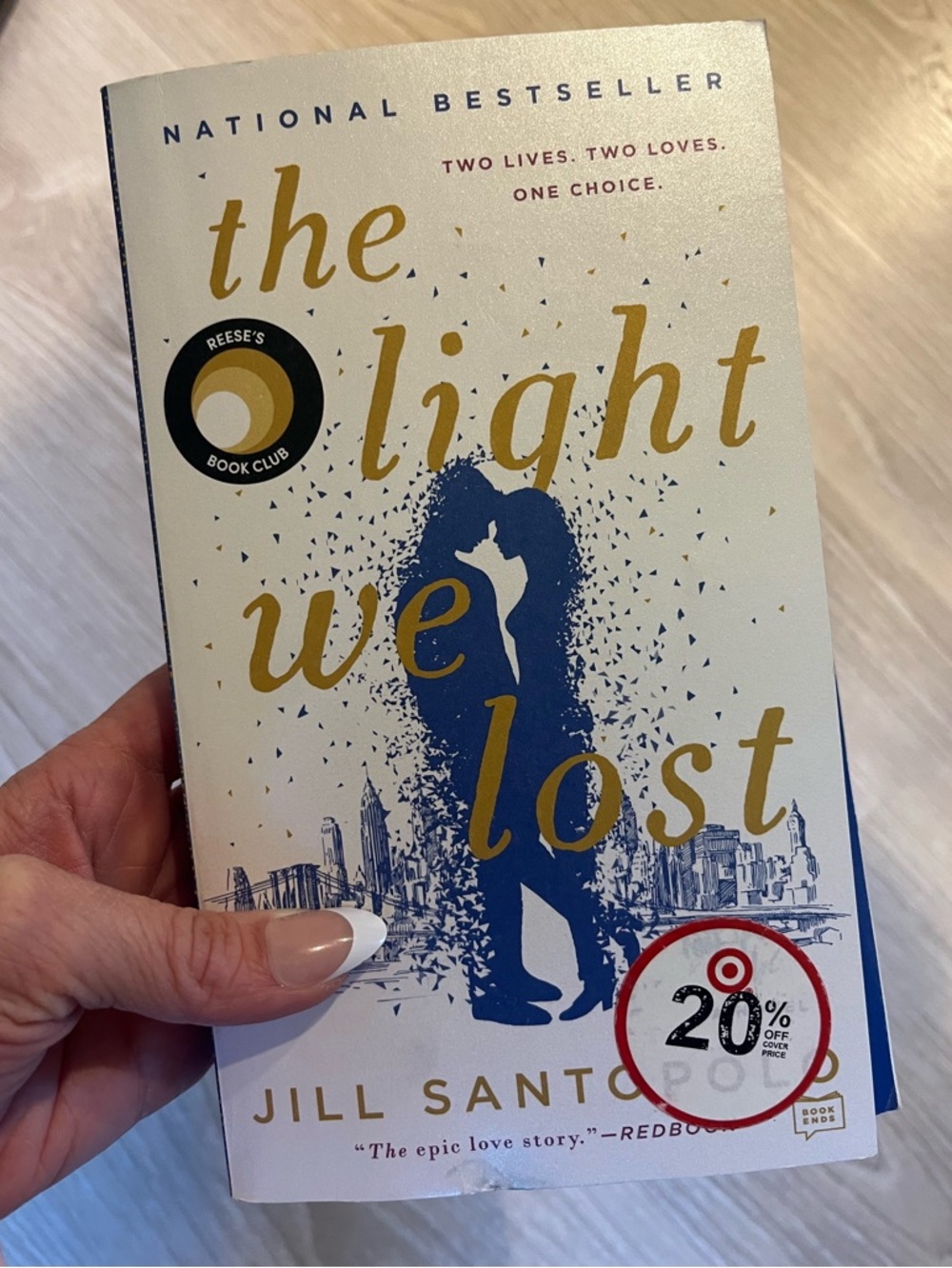The Light We Lost by Jill Santopolo - Cream & Navy Cover